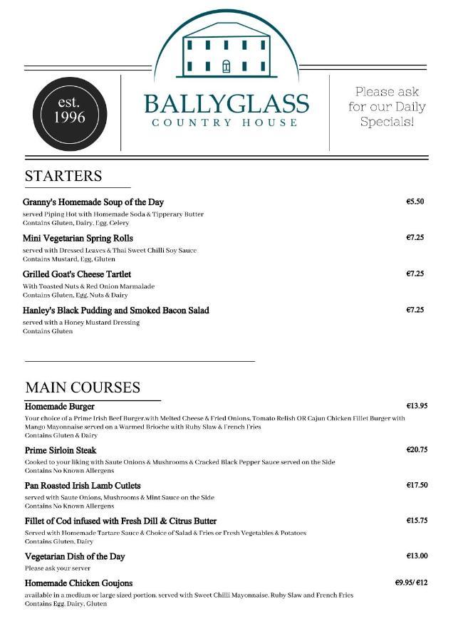 Ballyglass Country House Tipperary Εξωτερικό φωτογραφία
